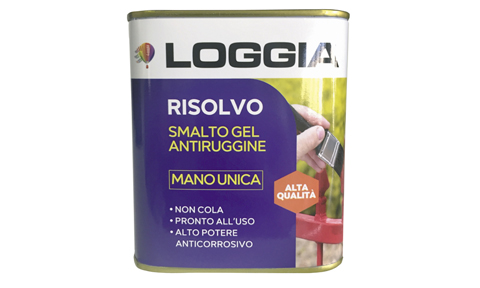 Supersmalto sintetico uretanico gel mano unica, direttamente su ruggine, ferro e legno, alto solido.