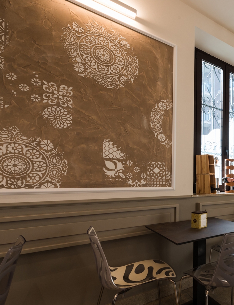 PLASMATORE FRATELLI DISCA Decor wall pareti Infinito stencil