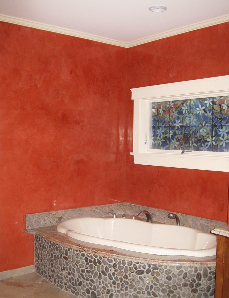 Plasmatore Italiano: Angelo Lepore creazione Riqualificazione pareti bagno stucco veneziano