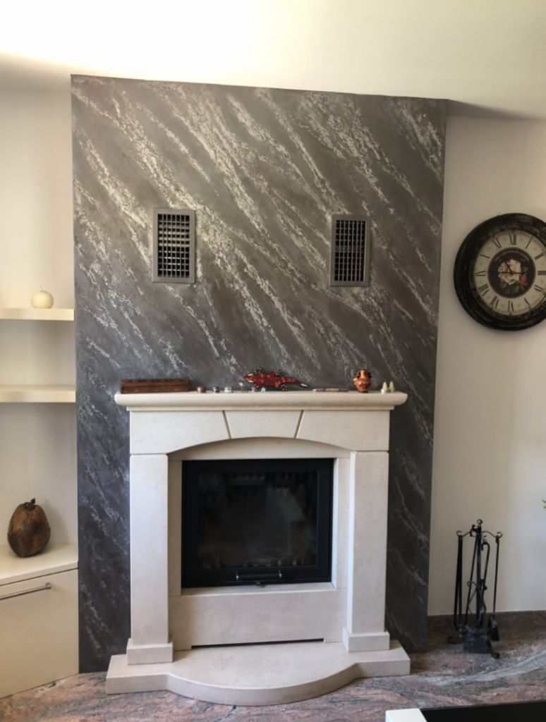 Plasmatore italiano Paolo Grivellaro: Decor wall realizzata con INFINITO