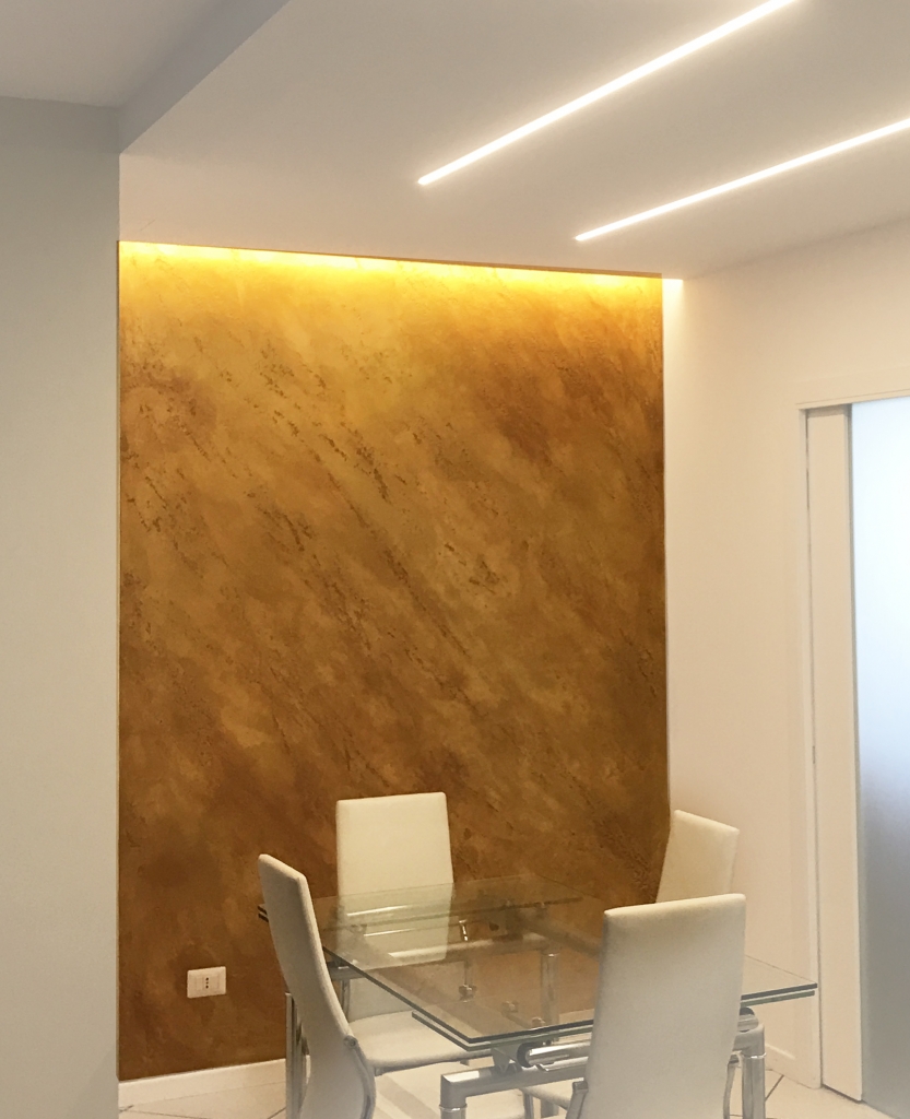 Plasmatore italiano Paolo Grivellaro: Decor wall realizzata con INFINITO