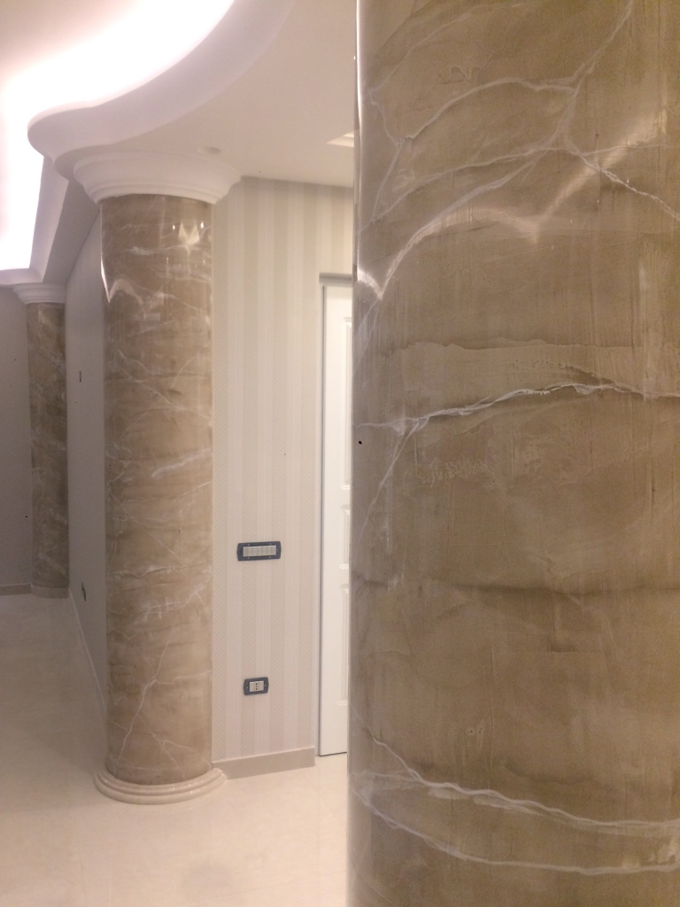 plasmatore italiano Francesco Tartaglione: Decor wall realizzata con Plasma 3D i Marmi